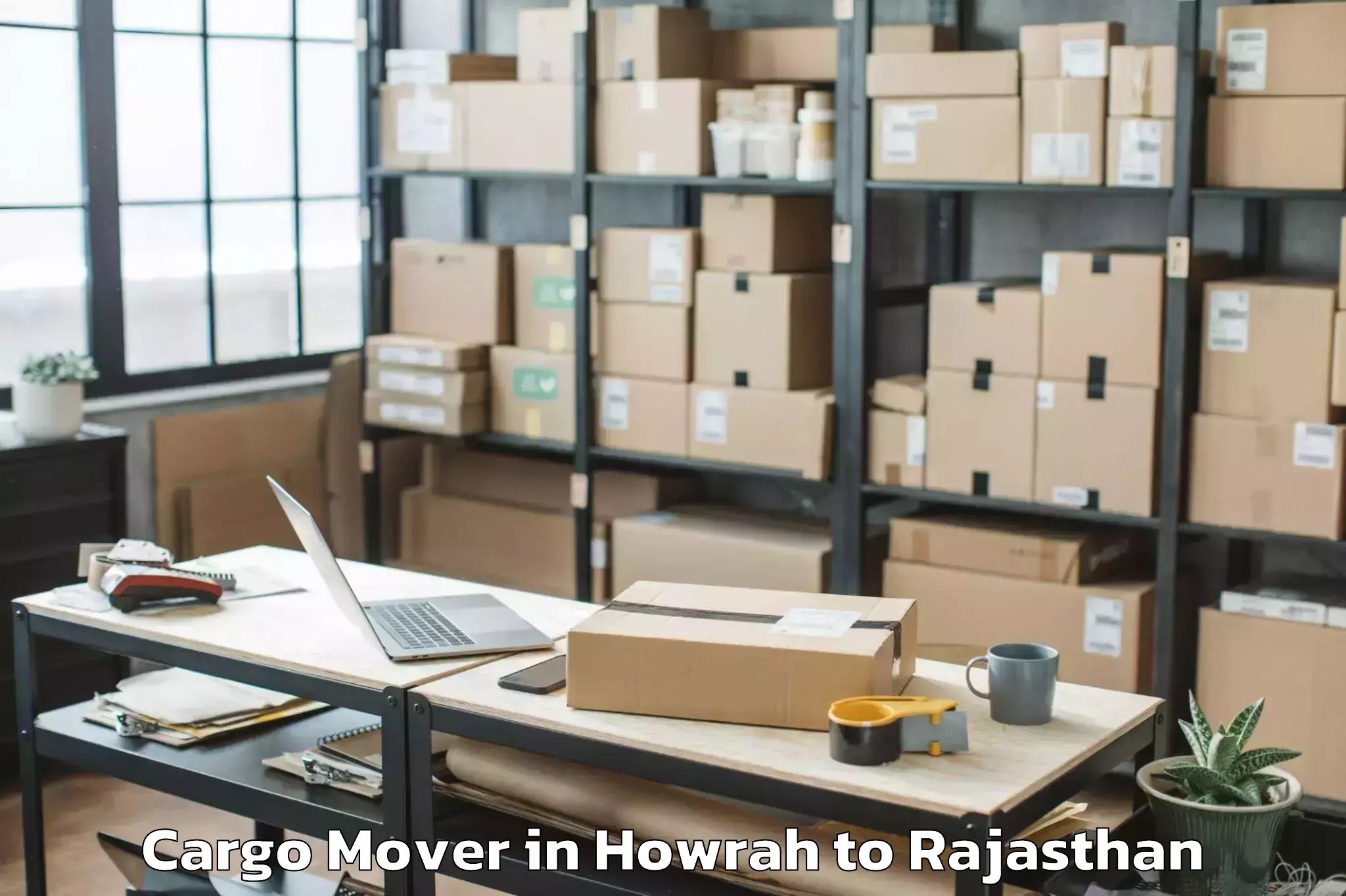 Top Howrah to Udaipur Cargo Mover Available